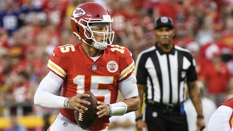 Quarterback Patrick Mahomes and the Kansas City Chiefs have not lost a game during the month of September in nearly five years. “We’ve kind of come out, in my time at least, with a lot of really good football teams up early in the season,” Mahomes said. “And we know that if you lose a game in September, it could cost you at the end of the season as far as seeding and trying to get into the playoffs.”
(AP/Reed Hoffman)
