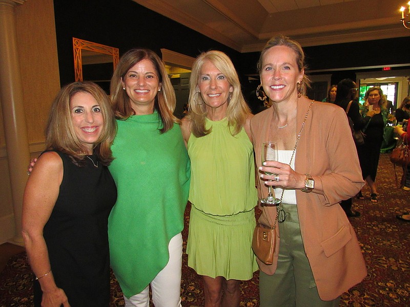 Courtney Corwin, Christi Headlee, Sherrie Klugh and Kristen Ford on 09/02/21 at Believe in Girls (BIG) Brunch, Chenal Country Club (Arkansas Democrat-Gazette/Kimberly Dishongh)