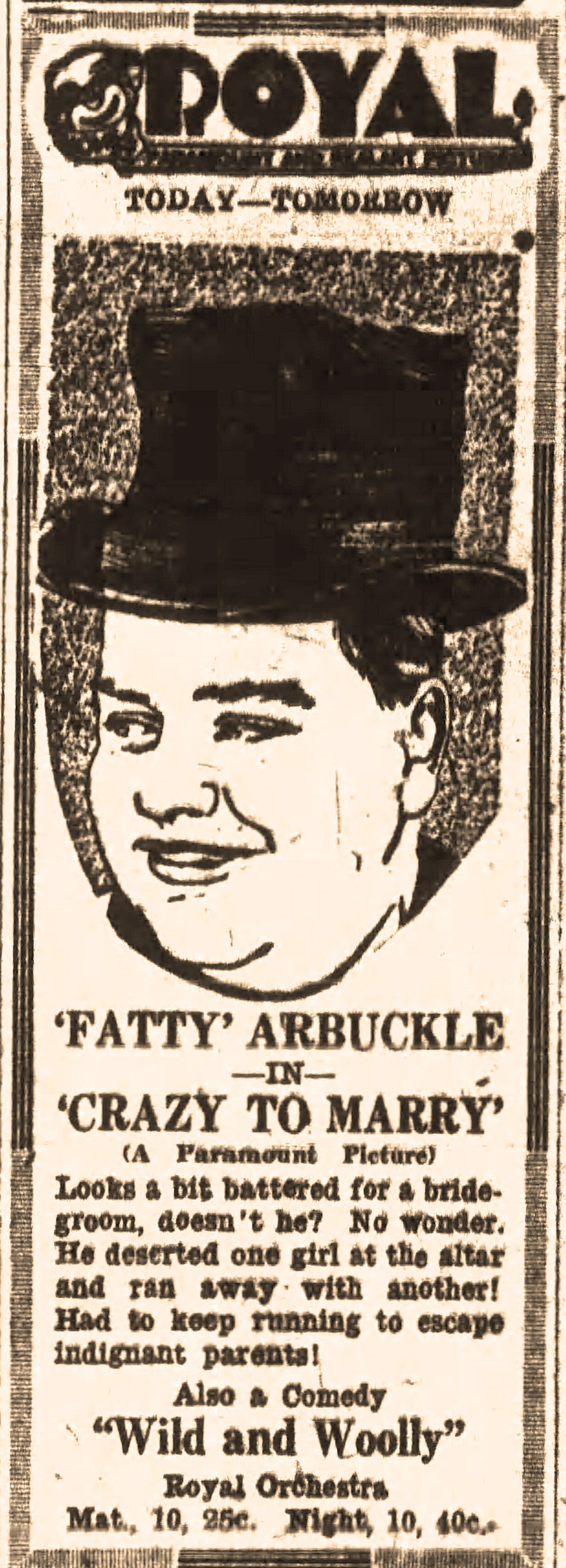 Fatty Arbuckle in the news