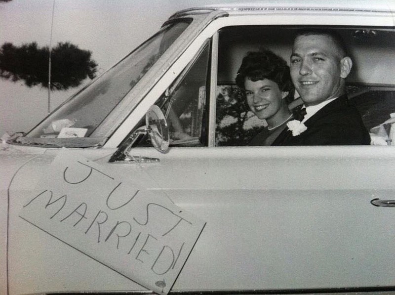 Cissy and Bob Skarda were married on Aug. 10, 1963. They had only been able to see each other on weekends since they met, but they knew they were right for each other. “We did have a lot of fun,” Cissy says. “We still do.”
(Special to the Democrat-Gazette)