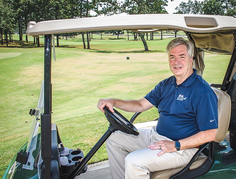 Mike Flagg, chairman of the Ronald McDonald House Charities of Arkansas’ 28th annual Golf Scramble, says the tournament isn’t just about golf skills. Participants can play casino-style games — craps, poker run, spin the wheel or blackjack for chances to win yardage or extra mulligans — right on the course. The Scramble is Sept. 27, with flights at 8 a.m. and 1 p.m. at Pleasant Valley Country Club.
(Arkansas Democrat-Gazette/Cary Jenkins)