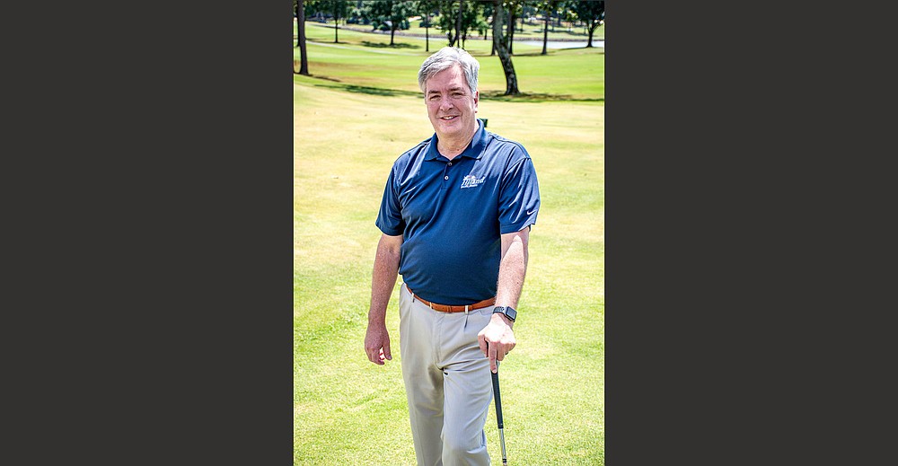 Mike Flagg, division manager of Hiland Dairy, has played in the Ronald McDonald House Charities of Arkansas’ 28th annual Golf Scramble for the past 10 years. This year, he is the chairman of the Sept. 27 event at Pleasant Valley Country Club.
(Arkansas Democrat-Gazette/Cary Jenkins)
