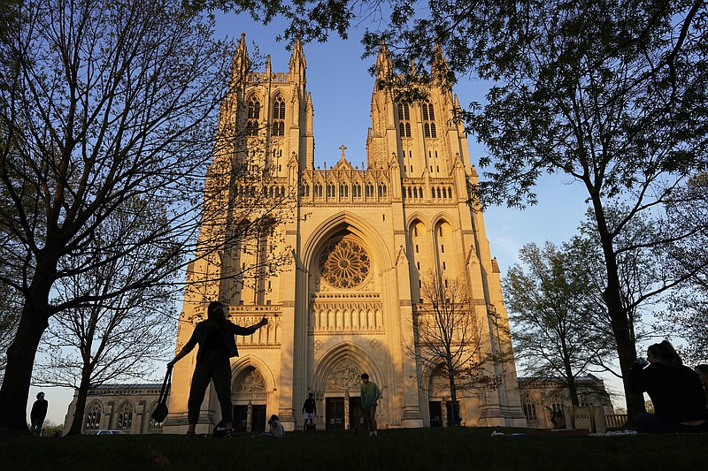 This April photo shows the Washington National Cathedral at sunset. More photos at arkansasonline.com/924wnc/.
(AP/Carolyn Kaster)