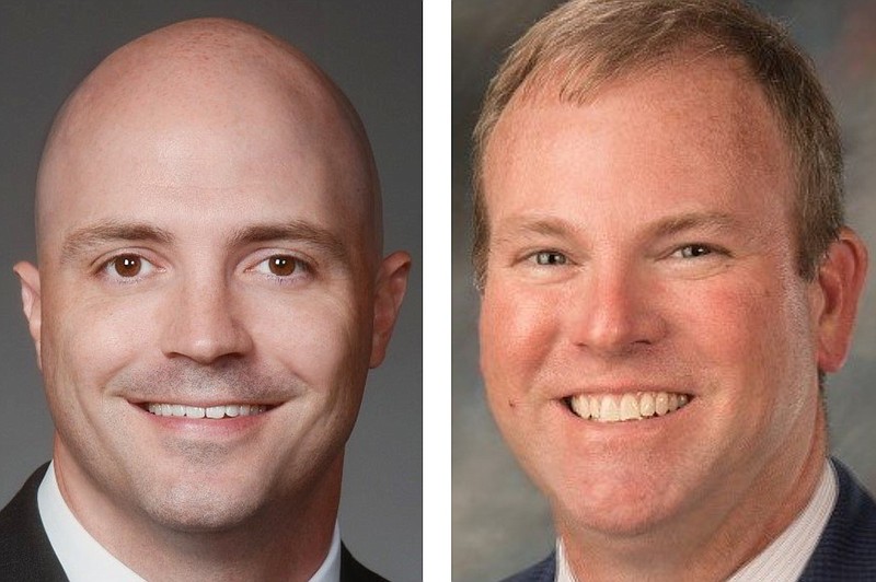 Jason Culpepper (left) and Reggie Rose, shown in these undated courtesy photos, have both been promoted at Simmons Bank.