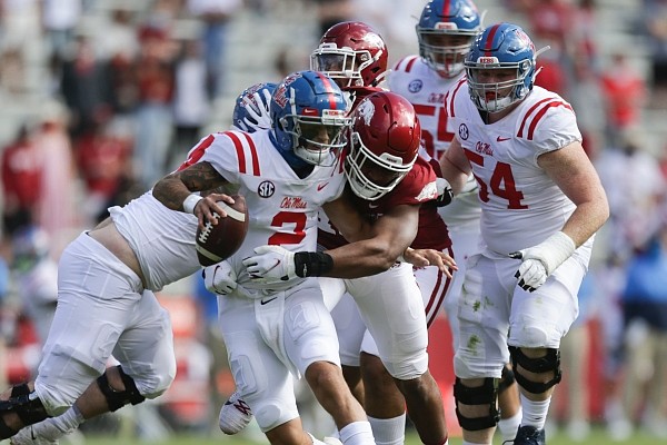 Ole Miss QB Matt Corral throws for NFL teams at pro day