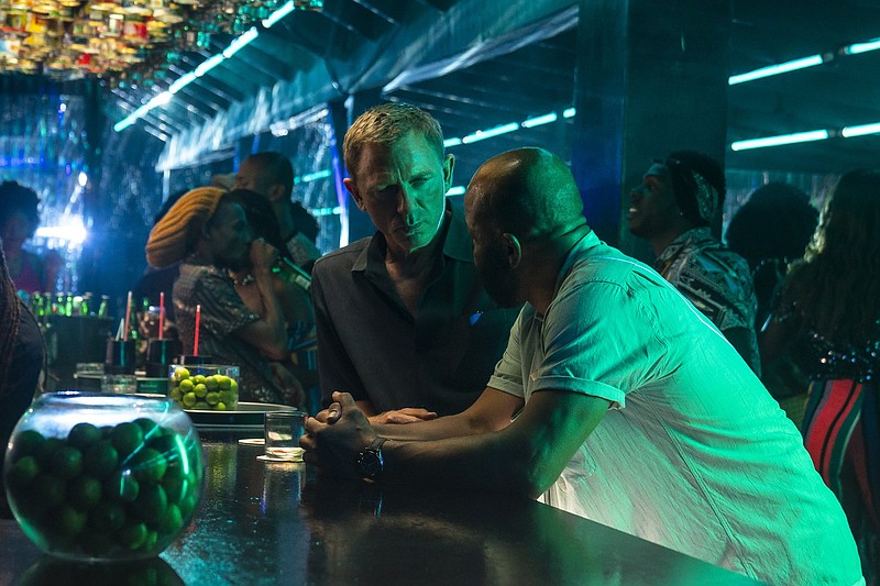A retired James Bond (Daniel Craig) is called back to service when old CIA friend Felix Leiter (Jeffrey Wright) asks for help tracking down a mysterious villain armed with dangerous new technology in “No Time to Die.”