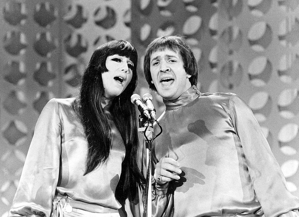 Sonny and Cher perform in 1966 during taping of “The Danny Thomas Show” in Los Angeles.
(AP file photo)