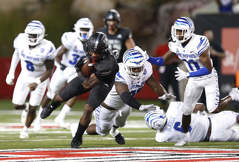 Arkansas State wide receiver Corey Rucker has provided consistency with seven touchdown receptions this season. He has caught 32 passes for 497 yards through six games.
(Arkansas Democrat-Gazette/Thomas Metthe)