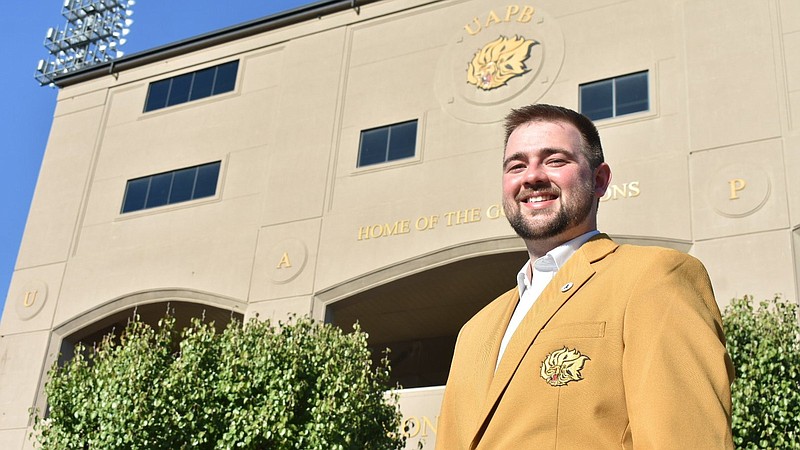 Sam Beavers played at his hometown UAPB and will root for the Golden Lions when they face the Razorbacks for the first time in Little Rock. 
(Pine Bluff Commercial/I.C. Murrell)