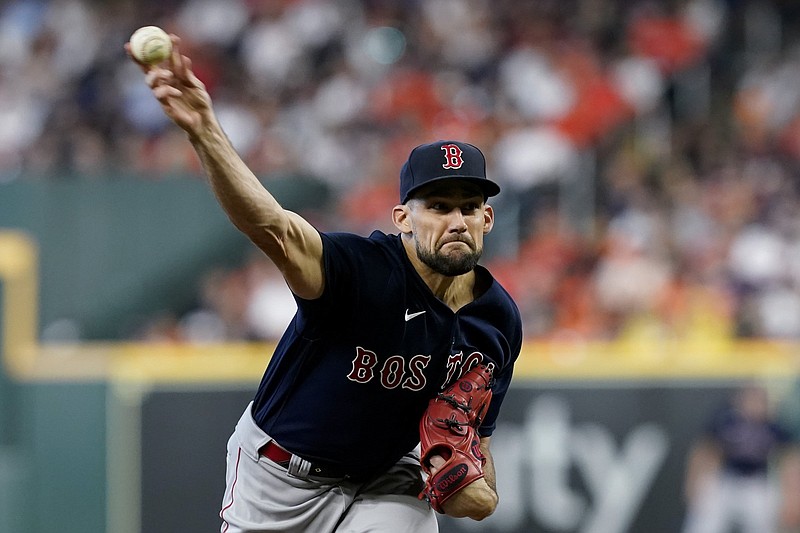 Right-hander Nathan Eovaldi will start for the Boston Red Sox in Game 6 of the American League Championship Series against the Houston Astros tonight in Houston.
(AP/Tony Gutierrez)