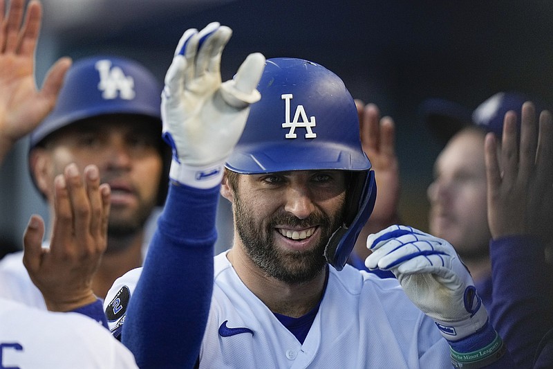 Chris Taylor and the Los Angeles Dodgers have won seven consecutive elimination games going into today’s Game 6 of the National League Championship Series.
(AP/Jae C. Hong)