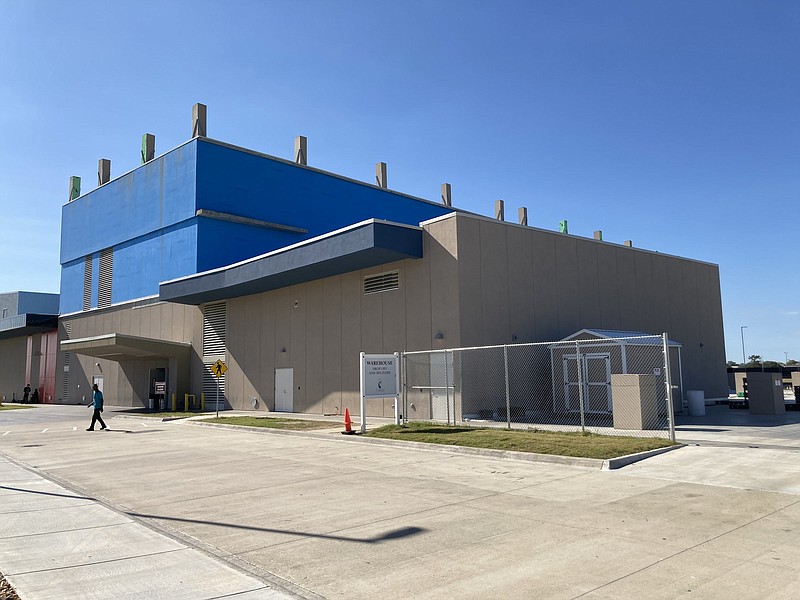 The columns that protrude from the top of Saracen Casino Resort is the starting point for the construction of a hotel, casino officials say. 
(Pine Bluff Commercial/Byron Tate)