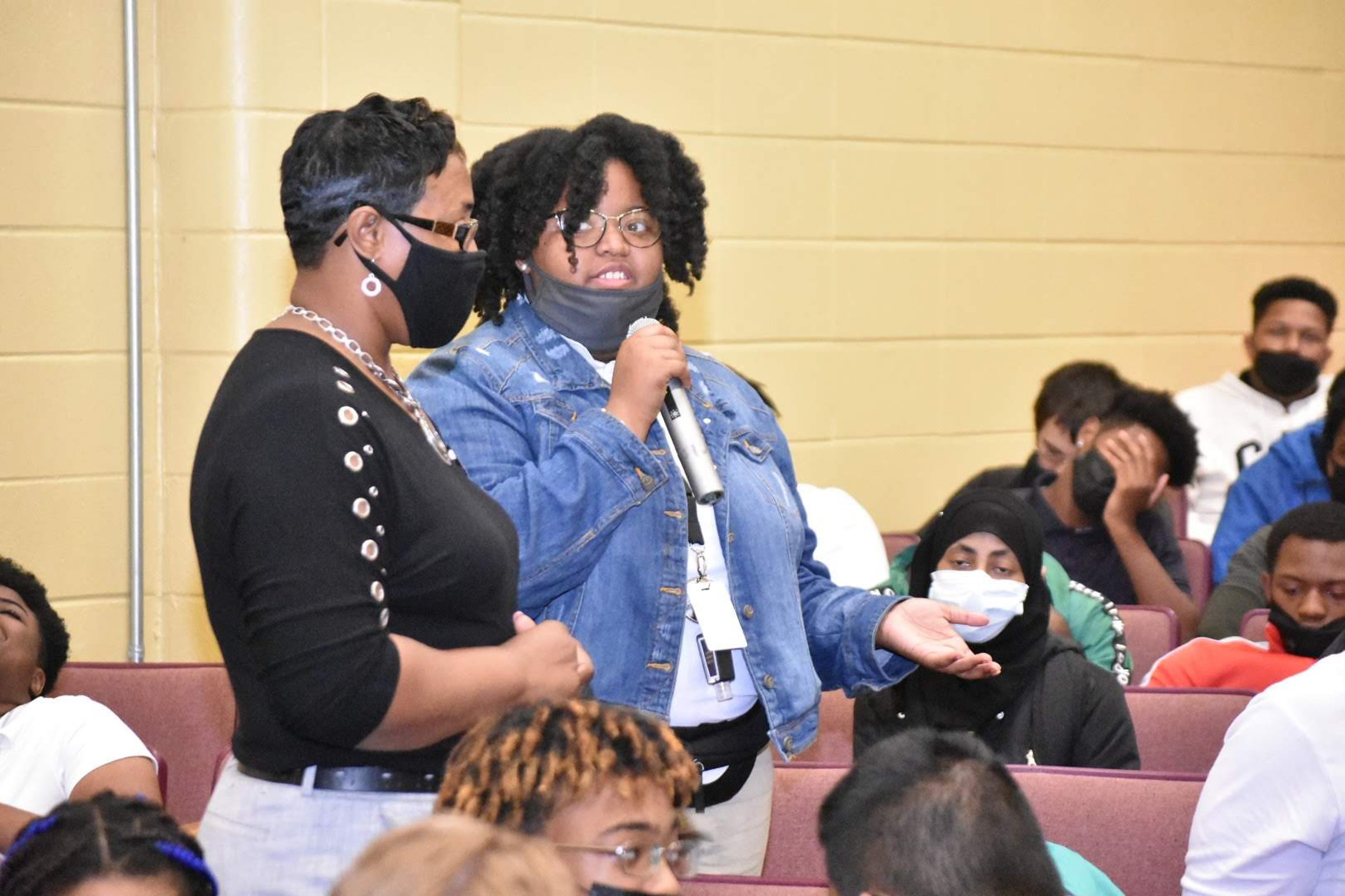 Students talk about reducing crime