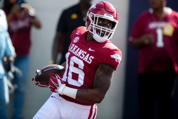 Treylon Burks looks confident, faster at OTAs - Hawg Country