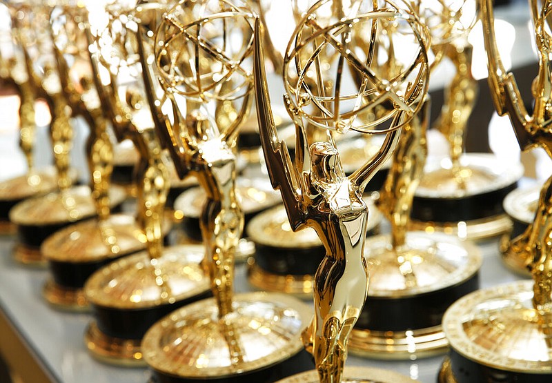 Emmy trophies are shown in this September 2019 file photo. (Photo by Eric Jamison/Invision/AP Images)
