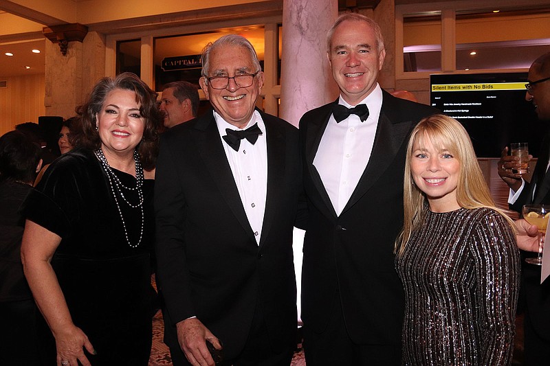 Susie and Charles Morgan with Tom and Molly Reilley at Opus XXXVII, the Symphony Grand Ball, honoring the life and music of Florence Price. The fundraiser for the Arkansas Symphony Orchestra's music education programs took place Nov. 13, 2021, at the Capital Hotel in Little Rock..(Arkansas Democrat-Gazette -- Helaine R. Williams)