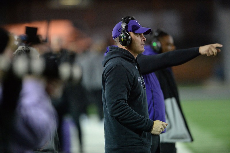 Fayetteville Coach Casey Dick said he never gave up on junior kicker Graham Witte, who made a 40-yard field goal with 4 seconds left to send the Bulldogs to the Class 7A state championship game with a victory over Conway on Friday in Fayetteville.
(NWA Democrat-Gazette/Andy Shupe)