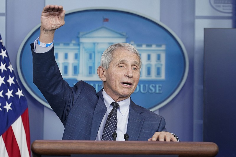 Dr. Anthony Fauci, director of the National Institute of Allergy and Infectious Diseases, said Wednesday at the White House that it was reasonable to believe covid-19 vaccines will offer protection against the omicron variant.
(AP/Susan Walsh)