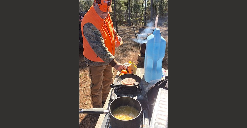 One of the author’s favorite meals was a deer camp lunch featuring fried bologna sandwiches and chicken noodle soup with Mike Romine at Old Belfast Hunting Club.
(Arkansas Democrat-Gazette/Bryan Hendricks)