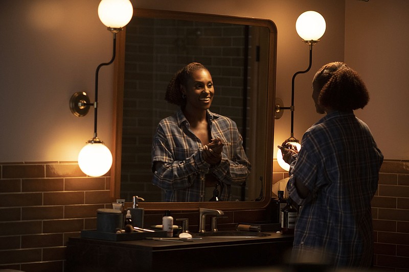 Issa (Issa Rae) is shown in a moment of reflection on “Insecure.” Season 5 is now airing on HBO. (Glen Wilson/HBO)