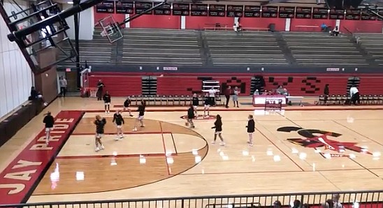 The Jefferson City Lady Jays warm up Dec. 13, 2021, in advance of their home opener against Ozark.
