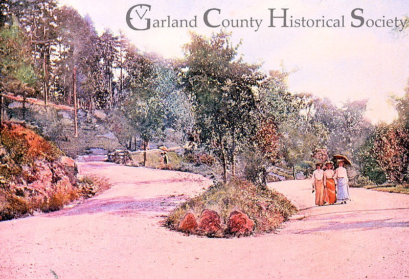 Strolling on Hot Springs Mountain was a favorite form of exercise. Photo courtesy of the Garland County Historical Society