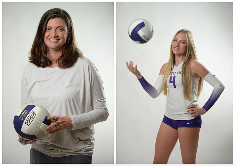 Fayetteville's Jessica Phelan and Kennedy Phelan (NWA Democrat-Gazette/Andy Shupe)