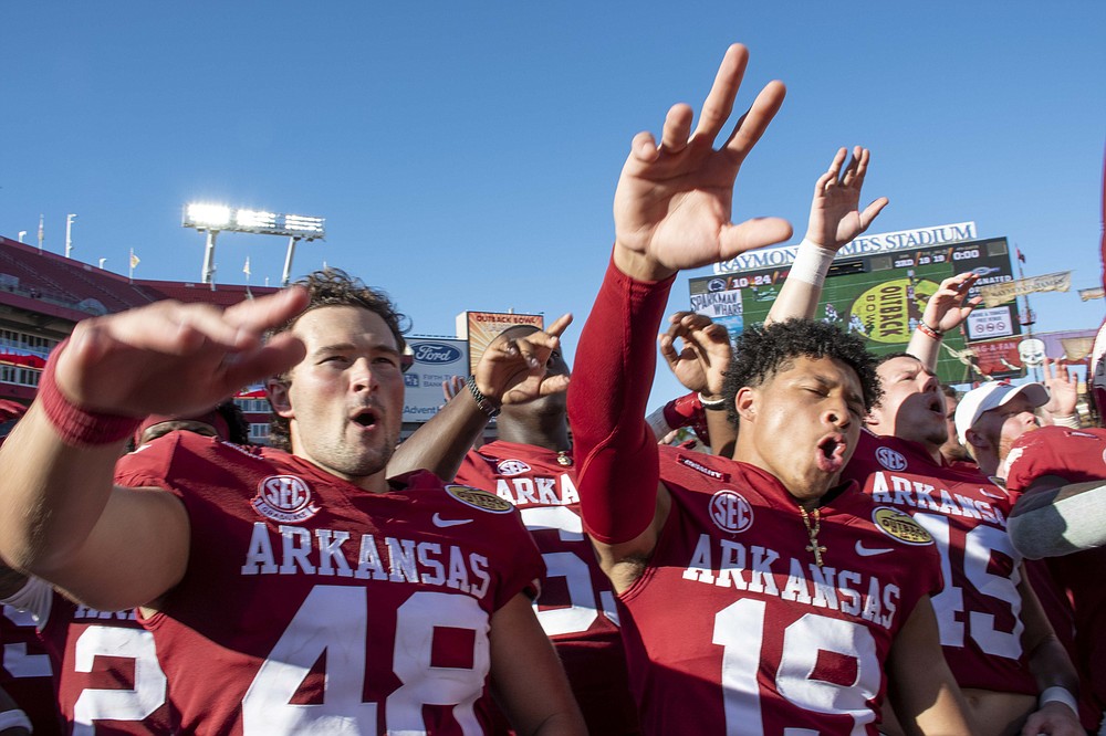 Razorback Celebrate Bowl Victory | The Arkansas Democrat-Gazette ...