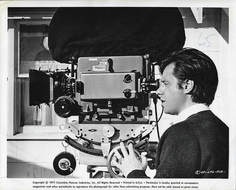 Peter Bogdanovich films a scene from “The Last Picture Show.” Released in 1971, the film earned eight Oscar nominations and won two. It also catapulted Bogdanovich to stardom at the age of 32.
(Columbia Pictures)