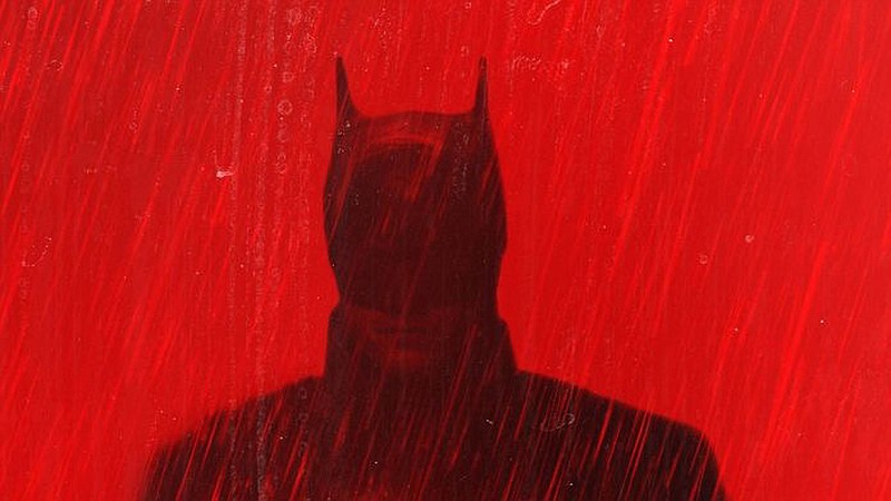 This is a promotional teaser image for “The Batman,” which is finally coming out March 4, unless it gets pushed back again.