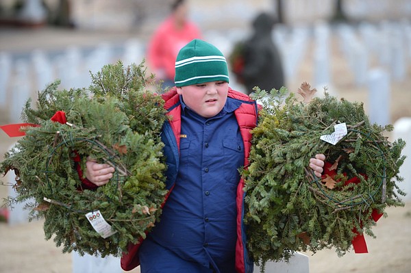 Volunteers gather up wreaths - Vimarsana News