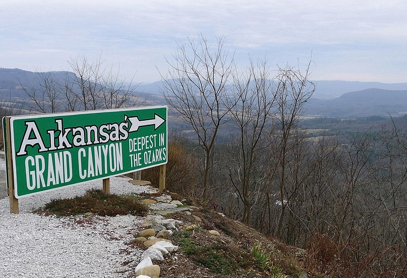 Arkansas' Grand Canyon is located a few miles south of Jasper along Scenic Highway 7 in Newton County, one of the counties affected by a change in how the National Weather Service is issuing weather advisories. Eleven counties will receive weather advisories, watches and warnings based on elevation, not county boundaries, starting in March 2022. (Arkansas Democrat-Gazette/Bill Bowden)