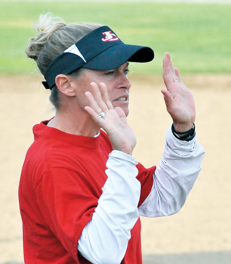 Lisa Dey, a former Jefferson City Lady Jays softball coach, has been inducted into the Missouri High School Fastpitch Coaches Association Hall of Fame. (News Tribune file photo)
