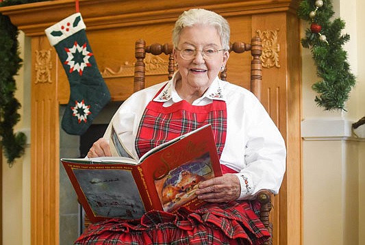 Susie Jones portrays Mrs. Santa Claus.