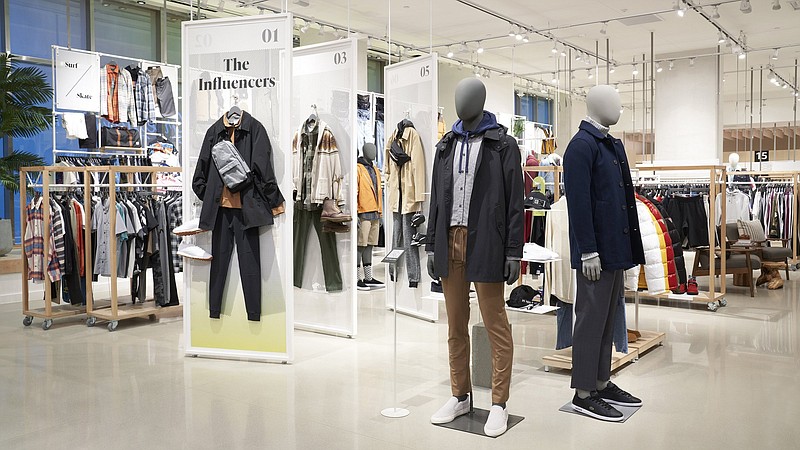 A concept of Amazon Style, the company’s new 30,000-square foot shop, shows how clothing could be displayed at the company’s new store. Amazon is set to open its first clothing store later this year at The Americana at Brand mall in Glendale, Calif.
(AP/Amazon/Greg Montijo)