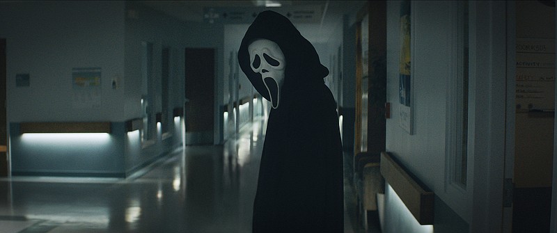 Ghostface reappears, for the umpteenth time, in “Scream,” a reboot of the popular horror franchise with some of the original cast members. The film came in at No. 1 with $30.6 million.
(Paramount Pictures via AP)
