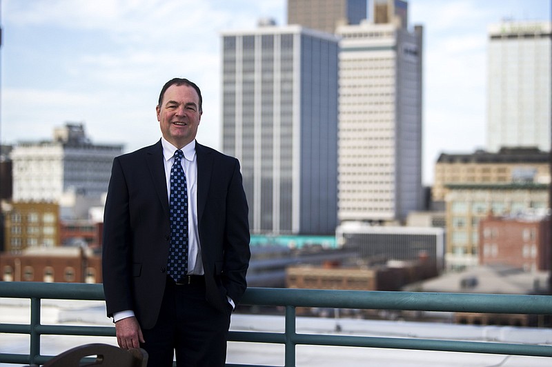 Sam Walls III, a 19-year employee of Arkansas Capital Corp., is taking on the role of chief executive officer, a position his father held until he retired in 2013. Walls succeeds Rush Deacon, who has been an executive for the 65-year-old finance company for 25 years.
(Arkansas Democrat-Gazette/Stephen Swofford)