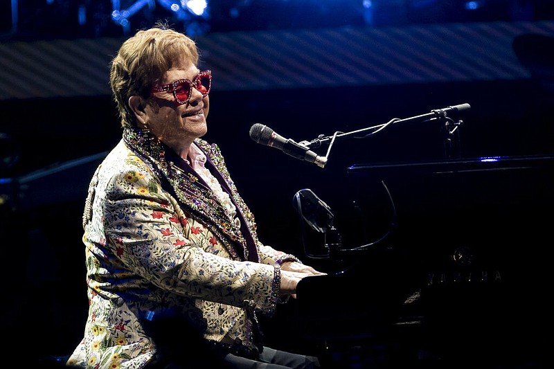 FILE - Elton John performs during his "Farewell Yellow Brick Road" tour on Wednesday, Jan. 19, 2022, in New Orleans. (AP/Derick Hingle, File)