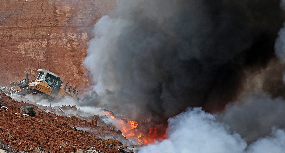 Landfill fire near Mayflower that could be seen for miles under control