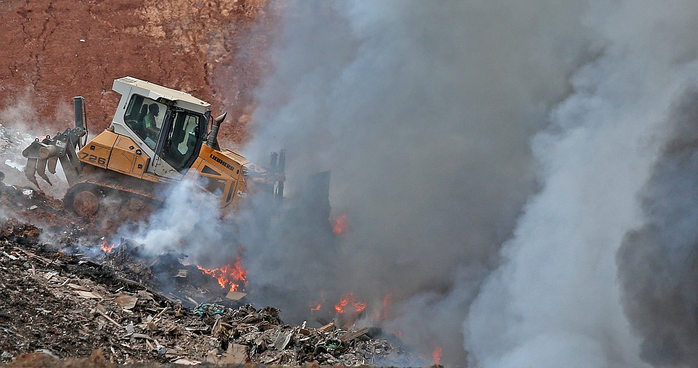 Landfill fire near Mayflower that could be seen for miles under control
