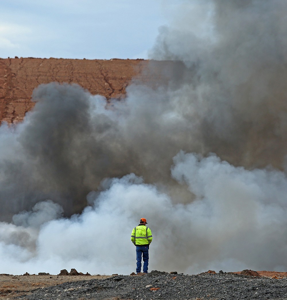 Landfill fire near Mayflower that could be seen for miles under control