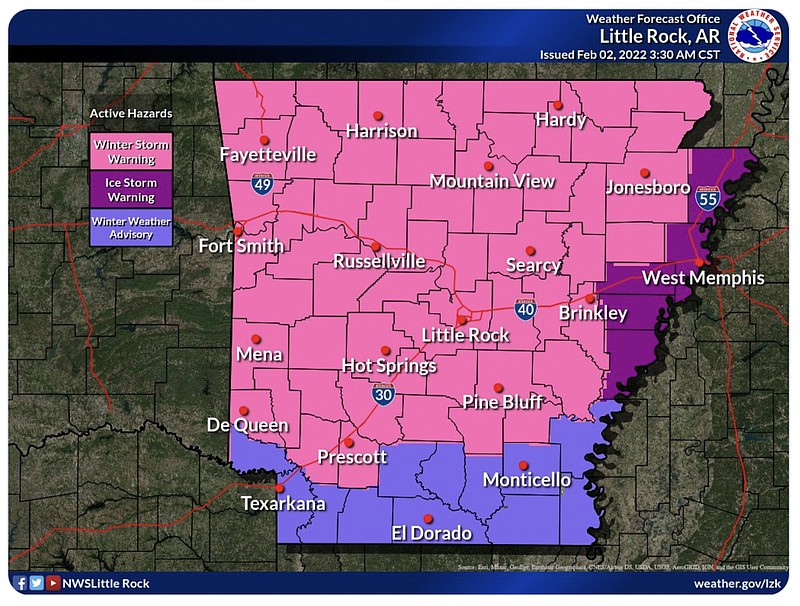 UPDATE Winter storm warning issued for county Hot Springs Sentinel
