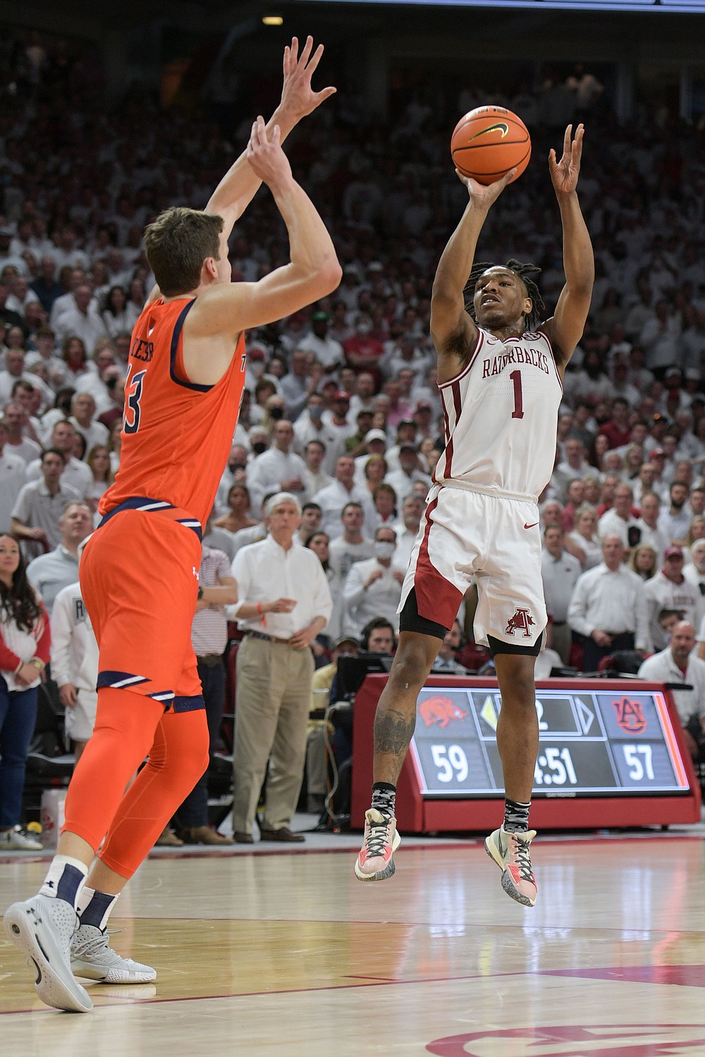 Arkansas defeats No. 1 Auburn 8076 in OT Whole Hog Sports