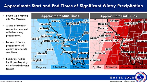 Weather system should be out of area by 2 p.m., forecasters say - Vimarsana News