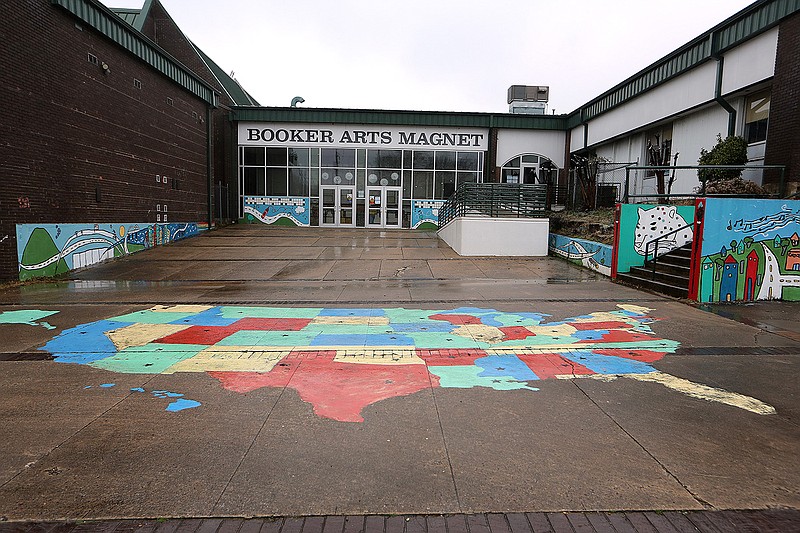 Booker Arts Magnet Elementary School is one of the elementary schools that the Little Rock School District administration proposed closing.
(Arkansas Democrat-Gazette/Thomas Metthe)