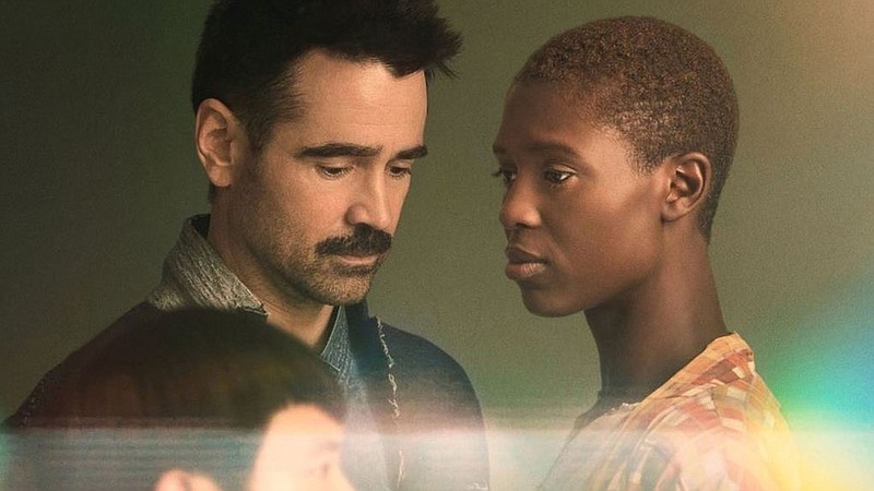 Jake Flemming (Colin Farrell) and his wife, Kyra (Jodie Turner-Smith), have to cope with loss and grief when their family’s “certified refurbished” robot companion malfunctions in Kogonada’s “After Yang.”