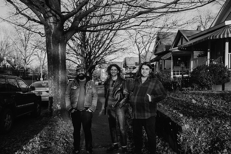 Lee Bains, Adam Williamson and Blake Williamson are Lee Bains III & The Glory Fires. The band plays White Water Tavern in Little Rock on Friday. (Special to the Democrat-Gazette/Wes Frazer)