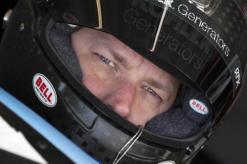 NASCAR driver Brad Keselowski prepares for today’s NASCAR Cup Series race at Atlanta Motor Speedway in Hampton, Ga. Formally one of the oldest surfaces in NASCAR , the racetrack received a complete face lift this year, including new pavement and steeper banking. Atlanta Motor Speedway is one of the fastest tracks in the series.
(AP/John Bazemore)