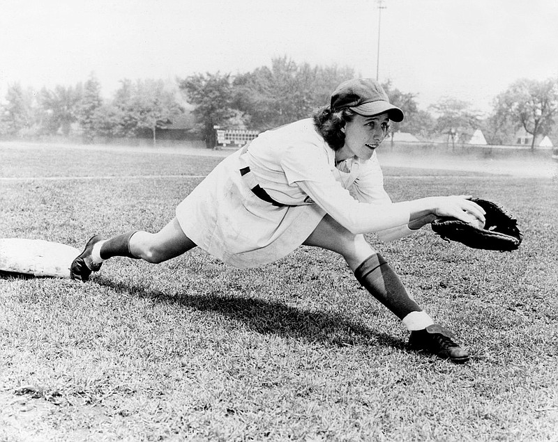 Delores Brumfield White played seven seasons with three different teams in the All-American Girls Professional Baseball League at six different positions. She went on to become a professor and director of Henderson State University’s recreation program. White, who died in 2020 at the age of 88, will be inducted into the Arkansas Sports Hall of Fame on April 8.
(Courtesy Arkansas Sports Hall of Fame)