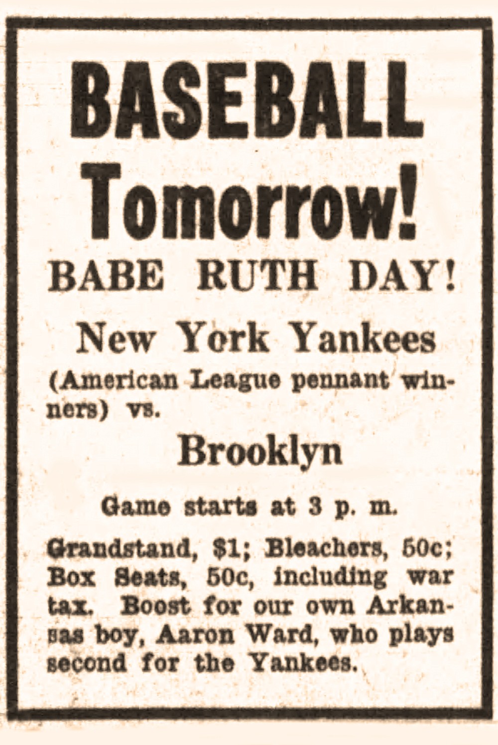OPINION  OLD NEWS: Babe Ruth tells Little Rock boys in 1922 'real men'  don't smoke until they're 20